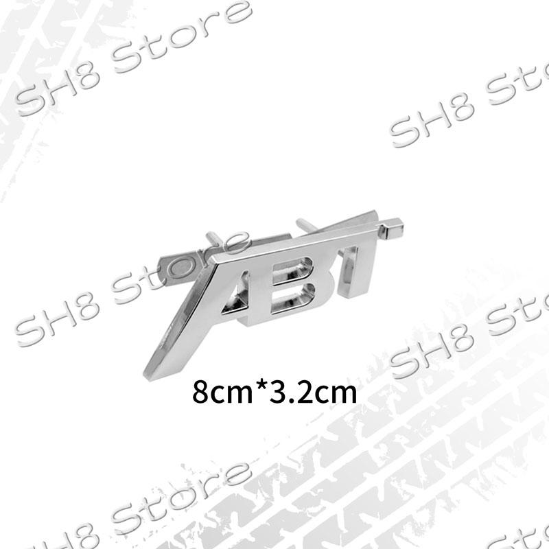 3D Kovové Logo ABT Znak na Přední Mřížku Auta Odznak na Zadní Víko Kufr Nálepka Pro SQ5 RS3 RS4 RS6 S3 S5 Q5 Q8 A3 A4 A6 Decal ABT Příslušenství