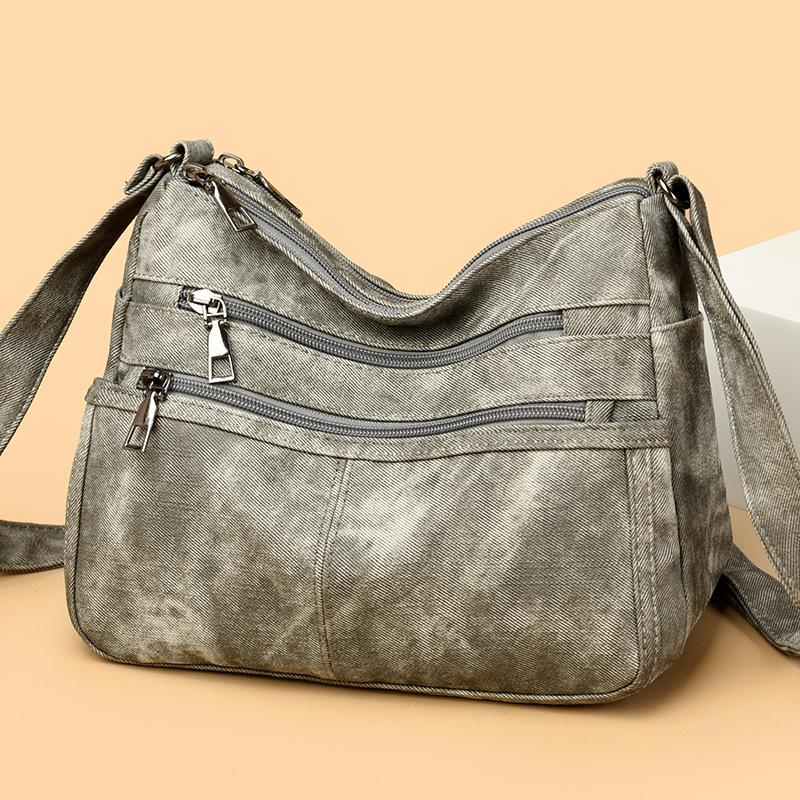 PU Women's Shoulder Bag Multi-compartment Shoulder Bag Middle-aged And Elderly Mother Bag