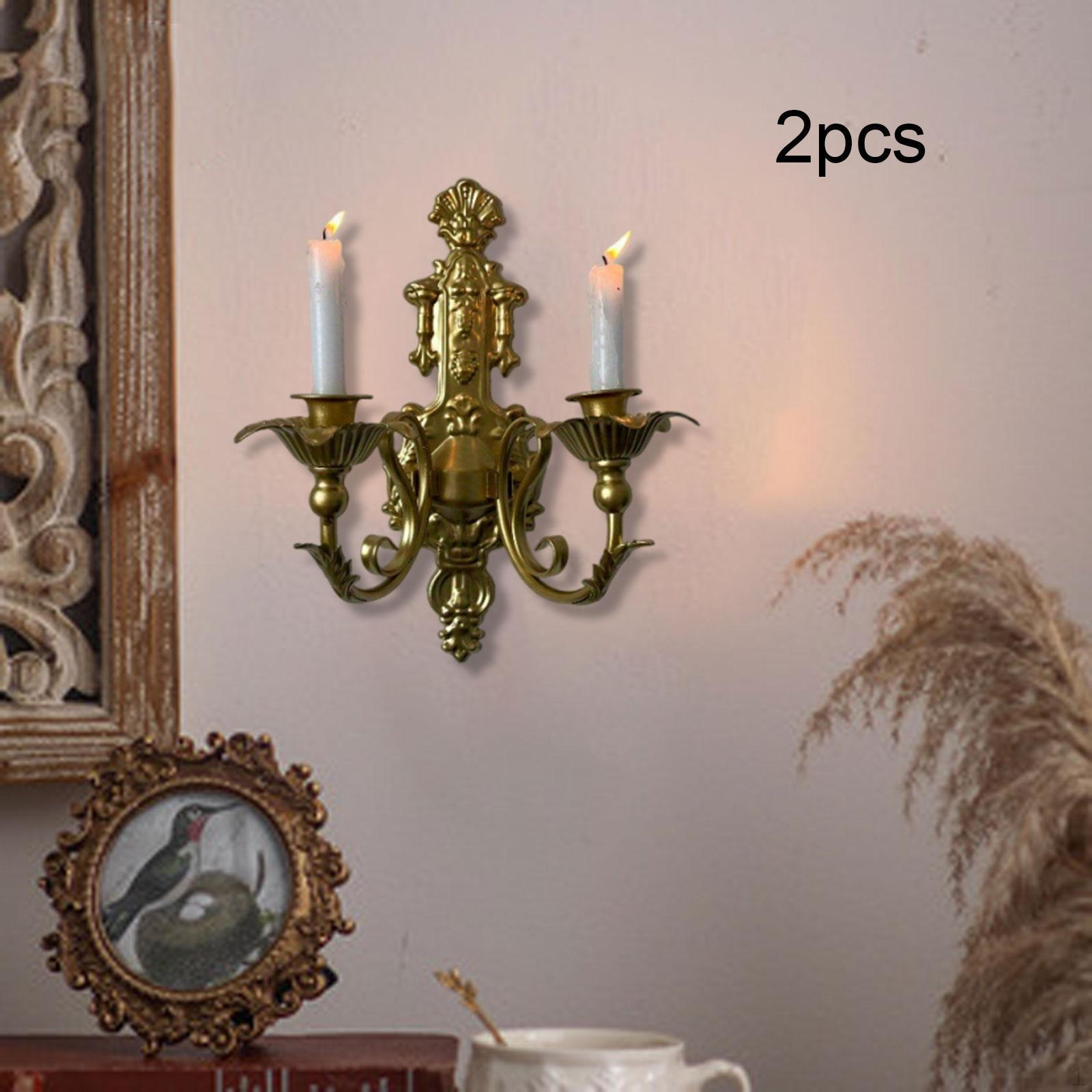 

2 шт. Подсвечник-бра Фестиваль Свадьба Столовая Дом Настенный Универсальный золотой