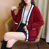 New Sweater Knitted Cardigan Women's Loose Coat Women's Spring and Autumn Clothes Early Autumn Inner Top