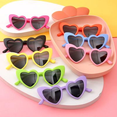 Small Glasses Children'S Love Small Frame Girls Sunglasses Baby Sunglasses Tide Travel Sunshades
