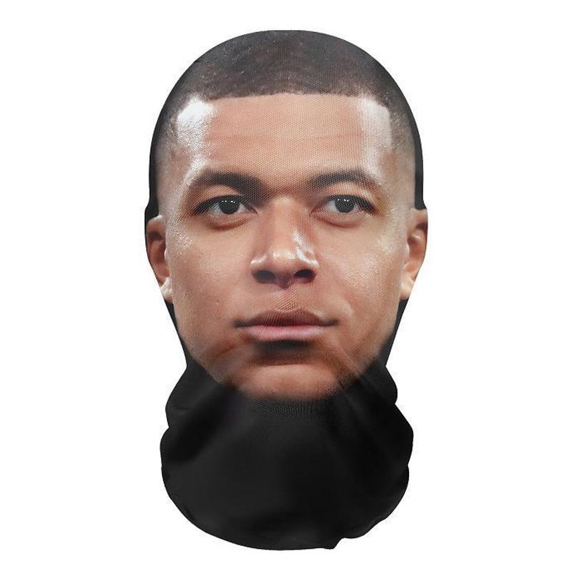 3D Printed Cosplay Headwear Fashion Elastic Mesh Full Face Mask Realistic Funny Cosplay Props Halloween Decor Unisex Men Women