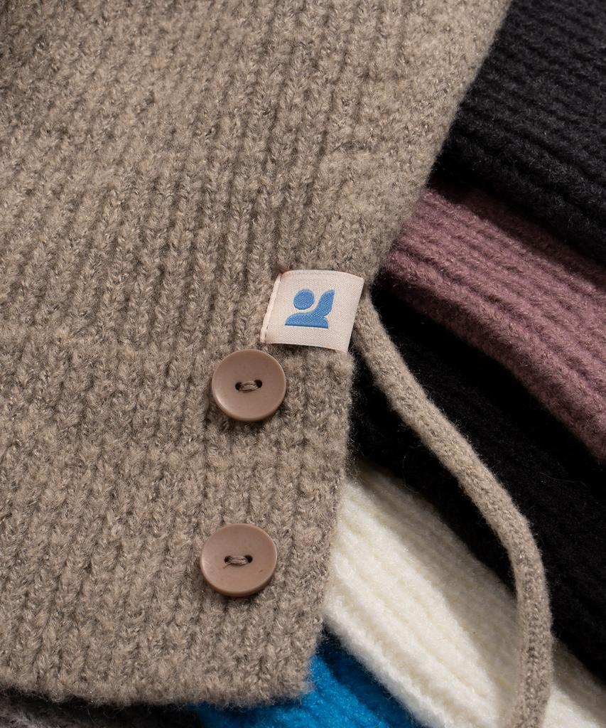 ROIDESROIS [Package] Classic Button String Balaclava (7 Colors) (Type A)