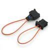 2 Pair Car Male+Female Plug Adapter Diagnostic Fiber Optic Bypass Loop Black Kit