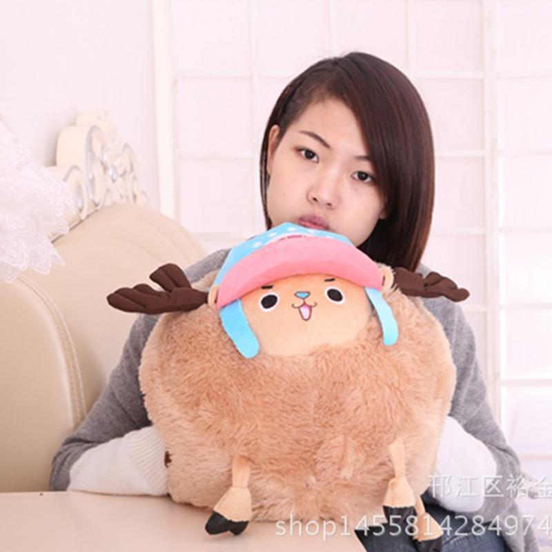 35Cm Chopper Toy Cute Round Hand Pocket Pillow Reindeer Soft Kawaii Hugging Cushion Anime Periphery Cosplay Christmas Kids Gift
