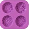 Flower Silicone Soap Molds, Homemade Soap Mold, Muffin, Pudding, Jelly, Brownie and Cheesecake, Nonstick & BPA free Candle Mould