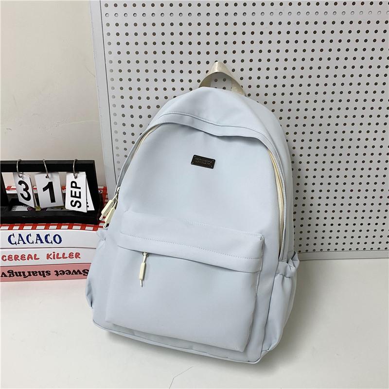 SchoolbagYZ Korean Version Ins Niche Casual Schoolbag for Women, High School Students, College Students, Water-proof Backpack, Light Travel Backpack