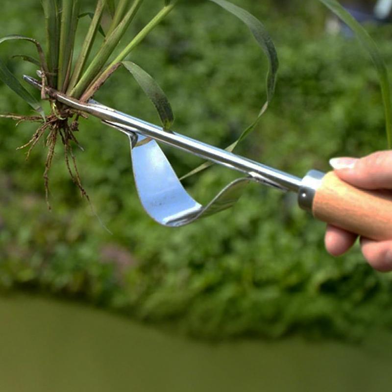 Stainless Steel Manual Weeder Garden Outdoor Weeding Tool Removal Farmland Puller Dandelions Digging Lawn Weeder Transplant