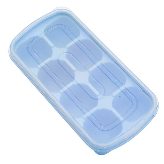 Mini silikonový tác na kostky ledu s víkem Ideální pro koktejly a whisky Bez BPA a snadné uvolnění Prostorově úsporný design