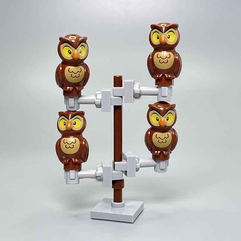 Non-Toxic Moc Block Animals The Rabbit Bird Dog Pet Cat Model Building Blocks Toys For Children Blocks Gifts For Kids Learning Toys