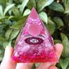 Crystal Gravel Pyramid Resin Ornament for Home or Office Decor