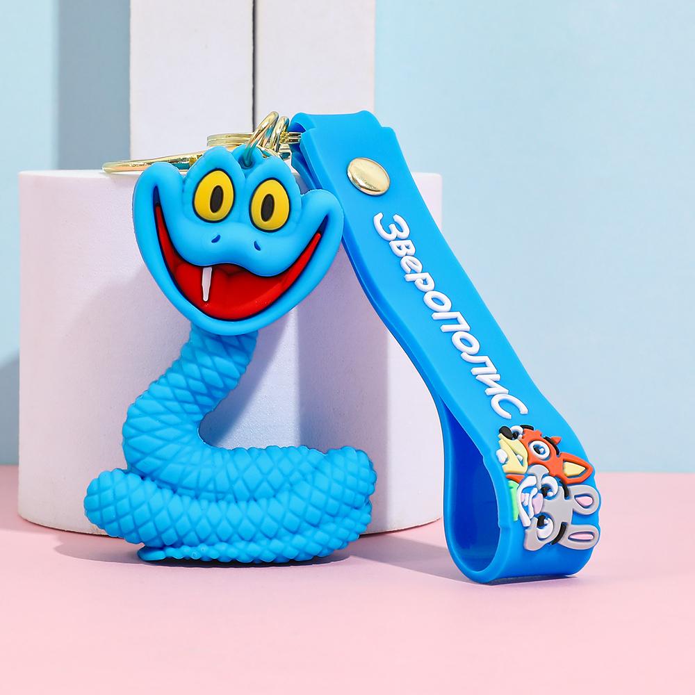 

Car Accessories Zootopia 2 New Character Gary De Snake Keychain Cute PVC Doll Key Ring Bag Charm Ideal for Cartoon Fans Gift