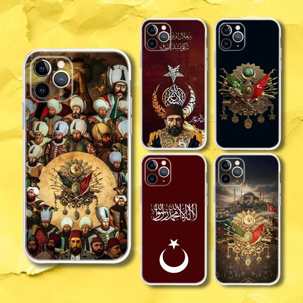 Ottoman Empire Coat Of Arms Transparent Phone Case For iPhone 17,13,15,12,11,14,16 Pro Max Mini 7,8 Plus SE4,17E Air Fundas