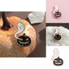 Unique Cartoon Dark Pumpkin Ghost Brooch Stylish Metal Pin For Halloween 2023 Celebration