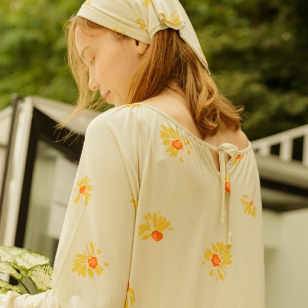 Frenchiel Daisy Modal Dress Cream Fwed072