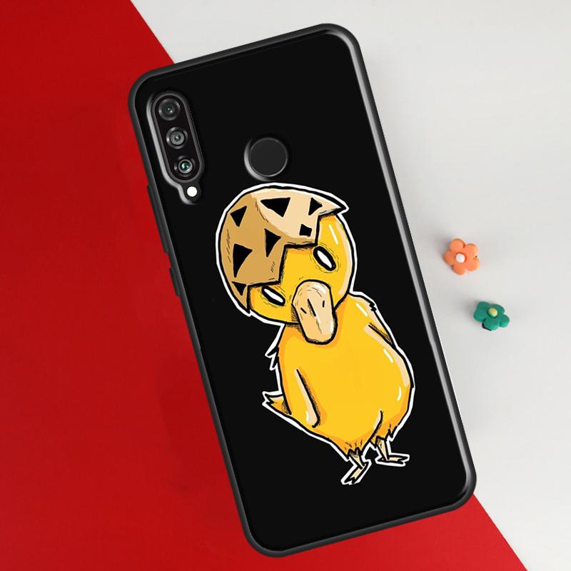 Kwaii gelbe Ente Abdeckung für Huawei P30 Pro P50 P20 P40 Lite P Smart 2021 Nova 5T Fall für Honor 50 8X 10i