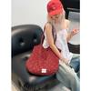 Summer Large Capacity High-end Commuting Tote Bag for Women 2026 New Lightweight White Canvas Shoulder Bag