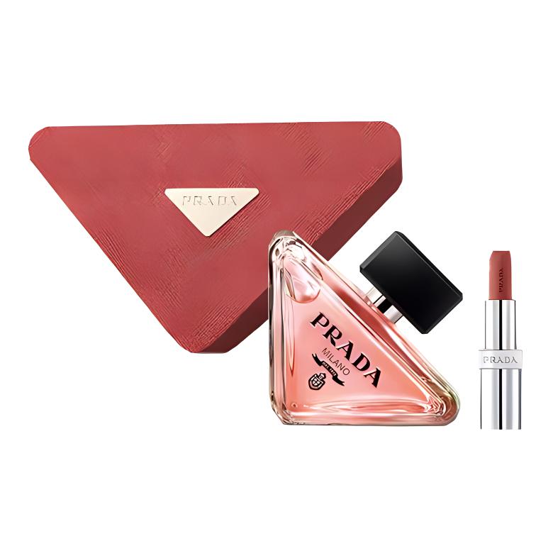 Prada Vivid Layered Lightweight Lipstick Perfume Sets Eau De Parfum Amber White Musk
