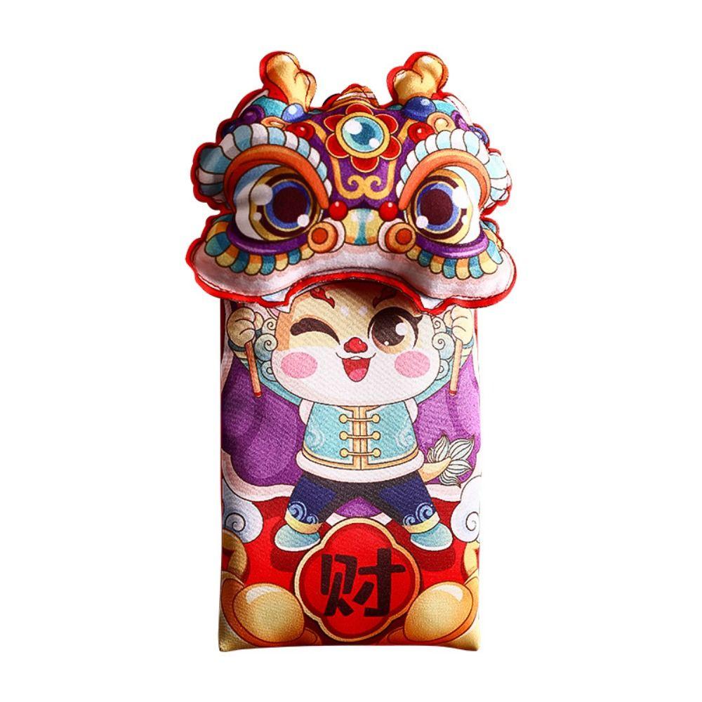 Cartoon New Year Coin Purse Plush Red Packet  Spring Festival Supplies