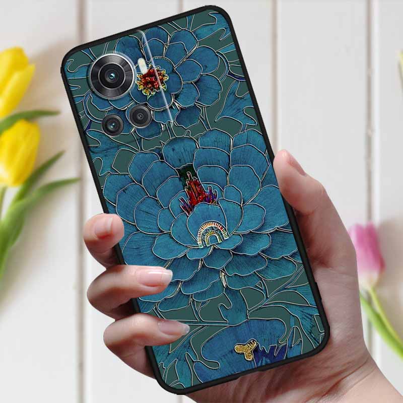 For Oneplus ACE Case Oneplus 10R 5G 3D Relief Cartoon Emboss Silicone Shockproof Cover For Oneplus 10 R Ace Case Coque Bumper