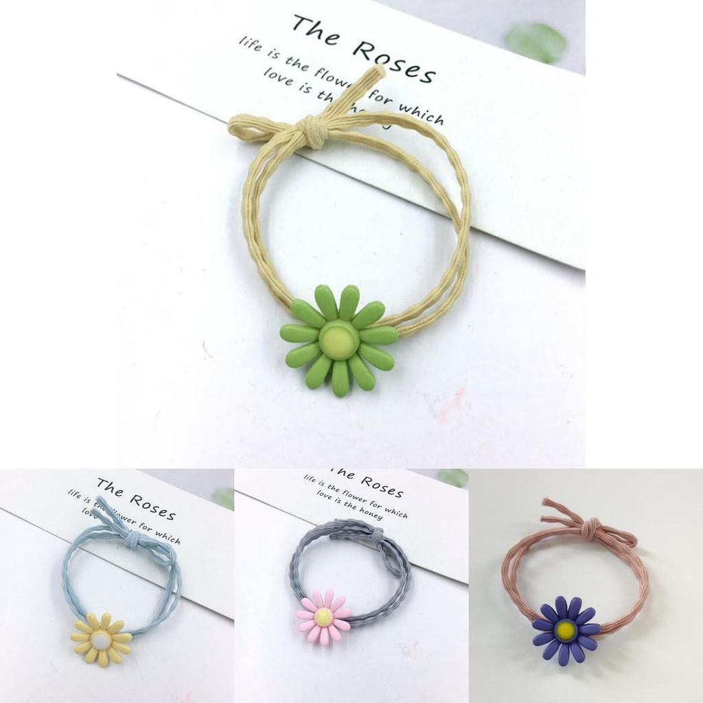 Stylish Ins Women Daisy Hair Rope Featuring Korean Rubber Band And High-elastic Design