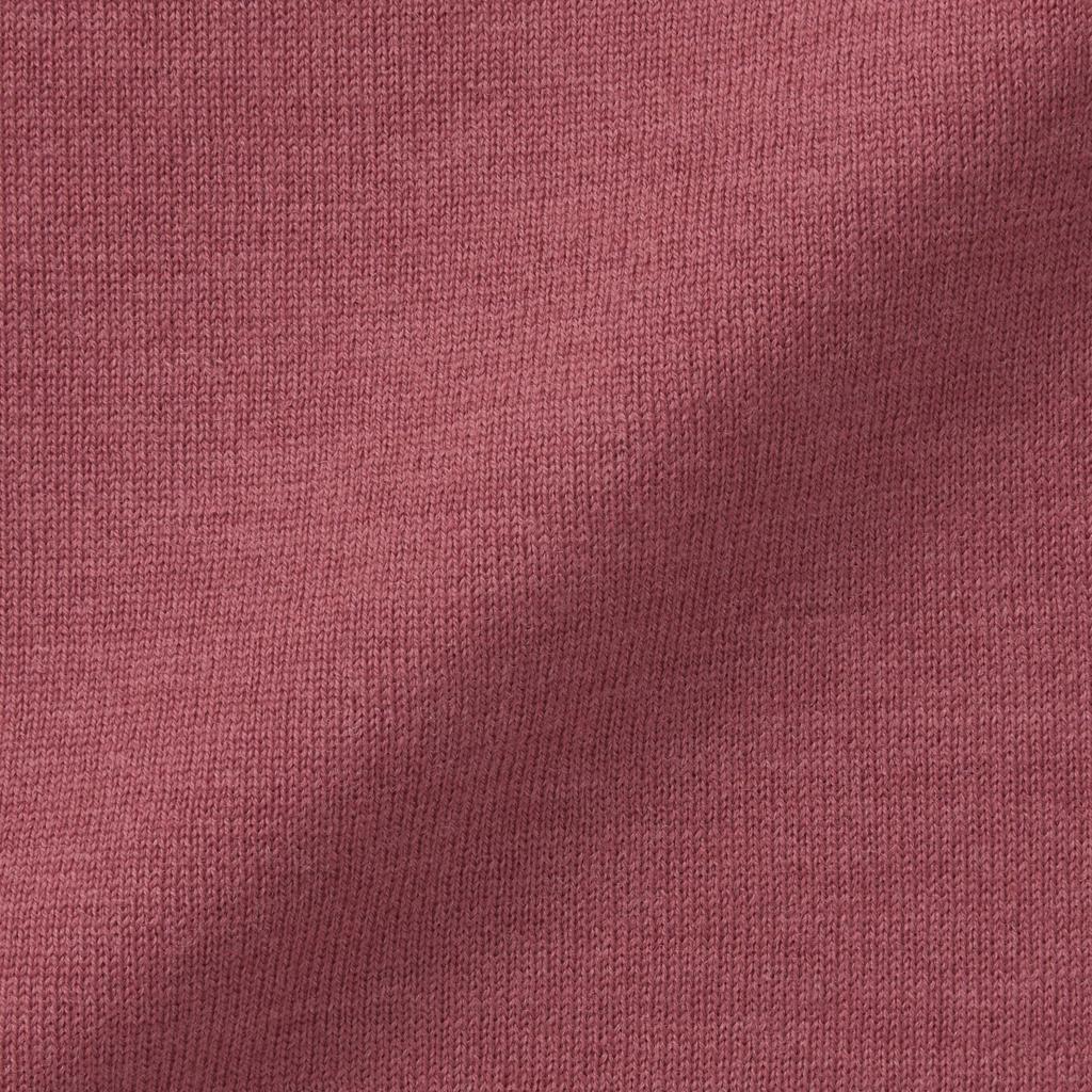 MUJI Washable Wool Smoky Size XS Women's High-Gauge High-Neck Sweater, BA1OYA4A, Pink,