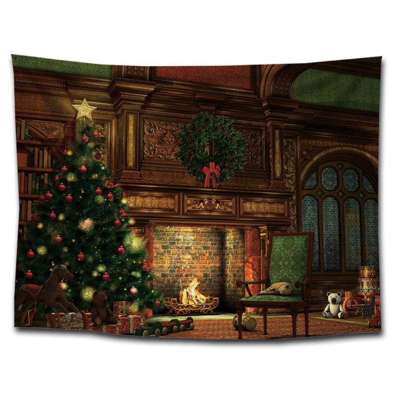 New Year's Store Hanging Cloth, Festive Trendy Brand Wall Cloth, Background Cloth, Bedroom Christmas Tapestry