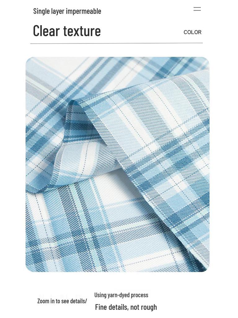 Plaid Japanese JK Pleated Skirt Fabric, Handmade DIY Scrunchie, Yarn-Dyed Polyester Scraps