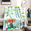 Rugrats Theme Blanket Suitable For The Sofa Camping And Travel Made Of Soft Flannel Material An Ideal Gift For Occasions Such As Birthday