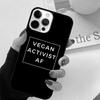 VEGAN FOOD QUOTES ANIMAL LOVE VEGGIE Phone Case Cover For iPhone 17 Air 15 16 Pro Max 14 13 12 11 Pro Max Plus