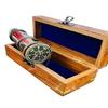 35.56 Cm Working Telescope with Wood Box Engraved Spyglass Pirate Telescope Brass Telescope Anniversary Gifts For Husband Boating Gift