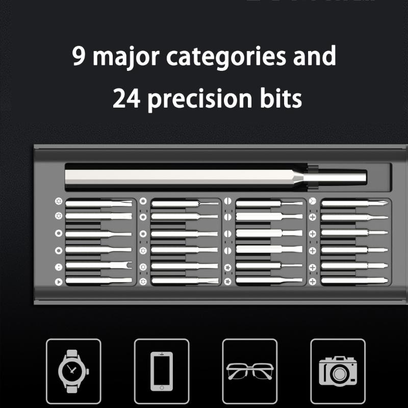 Precisions Screwdriver Set 25Piece Professional Electrical Screwdriver Set Insulation Handle Magnetic Bit