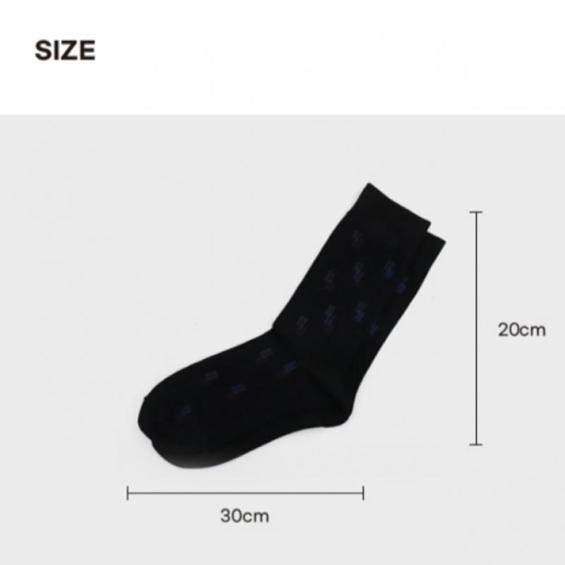 DaiSo Herren S Formelle Socken Karomuster