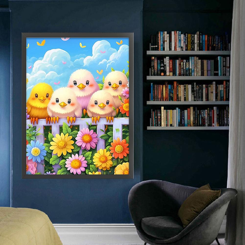 Kit de Cusătură în Cruce 11CT cu Flori, Imprimat cu Mărgele cu Broderie Completă, Decor de Artă pentru Casă