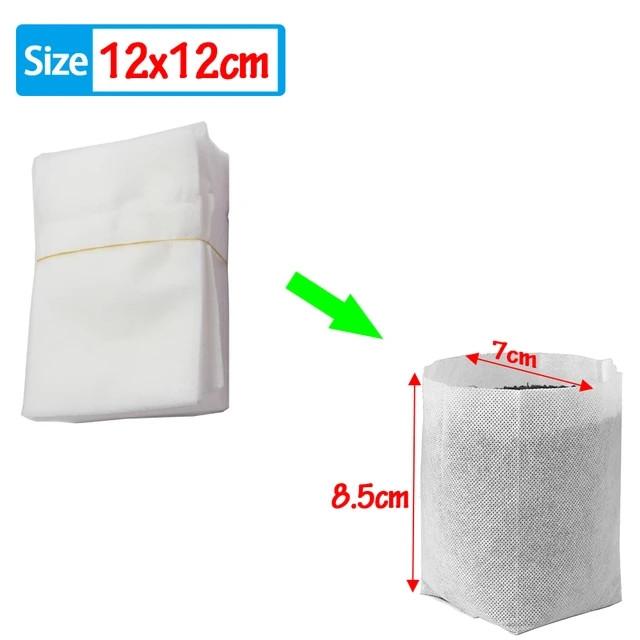 100Pc Biodegradable Nursery Bag Non-Woven Plant Nursery Bag For Vegetable Transplant Flower Seed Breeding Home Garden Supply