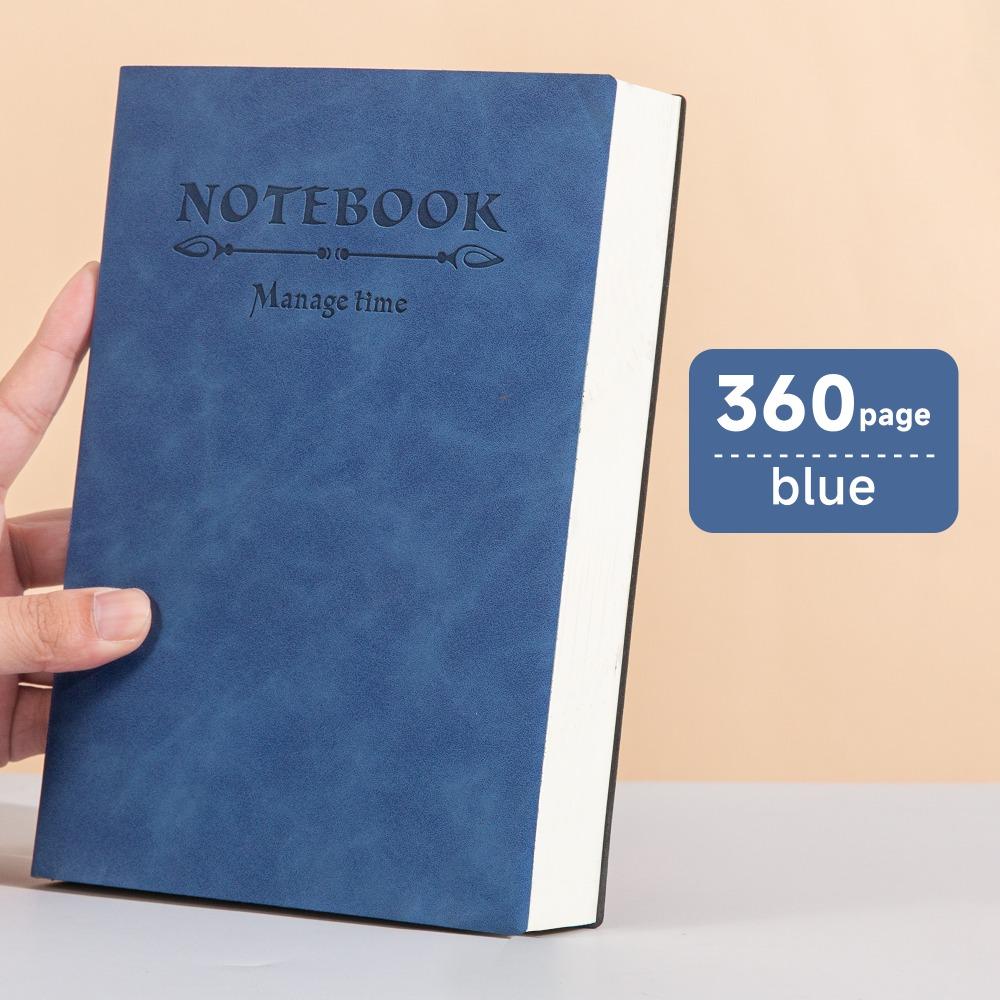Soft Business Memo Book Leather Surface Diary Notepad Thick Notebook Back To School