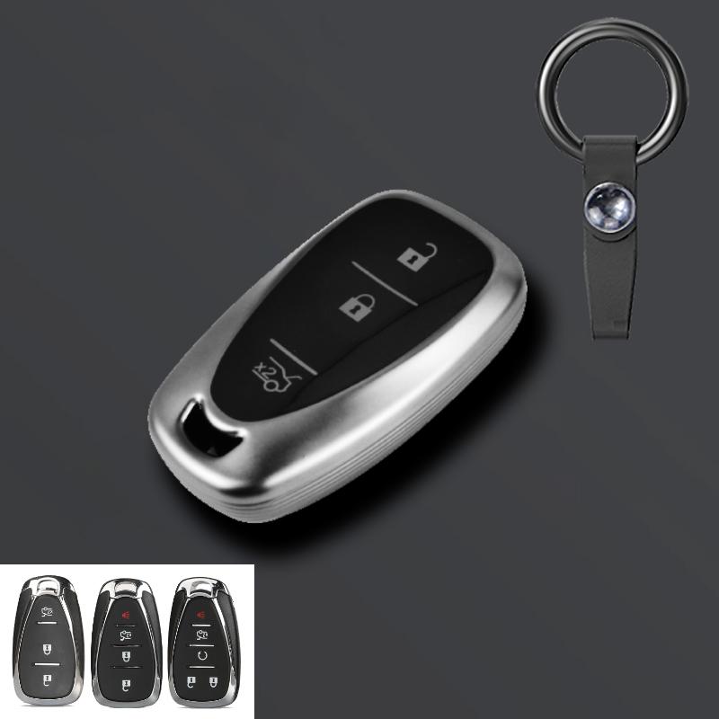 Grey Tpu Car Key Cover Case For Chevrolet Onix Equino Orlando Cruze Spark Sonic Camaro Volt Bolt Trax Malibu Blazer Traverse