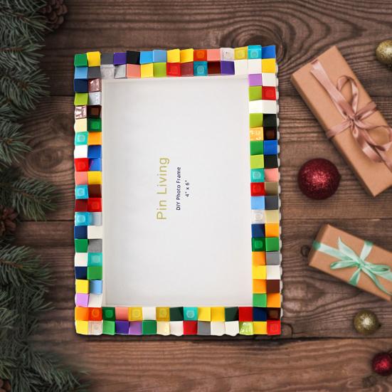 6/7 palců Zábavný Kreativní ABS Držák na Obrázky Stavební Bloky Vzdělávací Hra pro Dárky