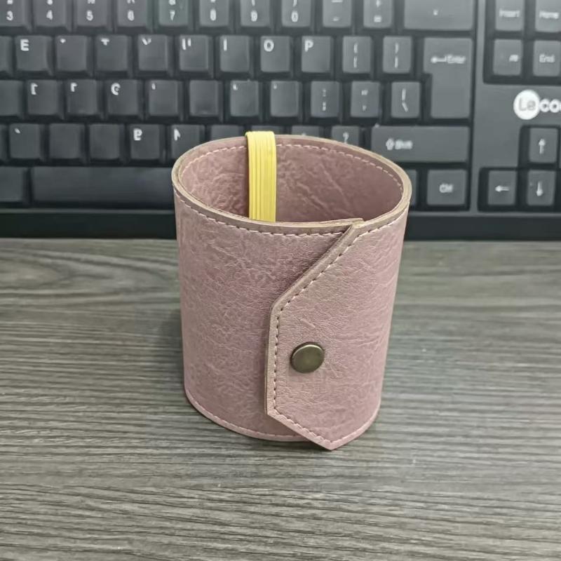 1Pcs Pu Leather Wallet / Money Wrapper Quick-Access Cash Holder Organizer Clip Bill Holder Storage Pouch Pocket Wallet