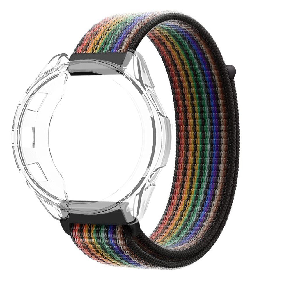 Nylon Strap + Case for Garmin Forerunner 165 265 265s 965 245 745 Ultra Light Fast Drying Watch Band Protector Case Soft Cover