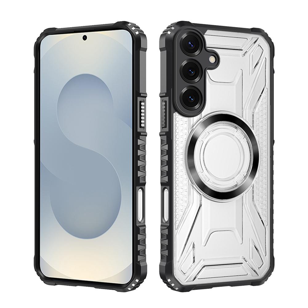KEYSION Custodia Magnetica Trasparente per Samsung S26 Ultra 5G Silicone+PC Custodia per Telefono Resistente agli Urti per Galaxy S26 S26+Plus