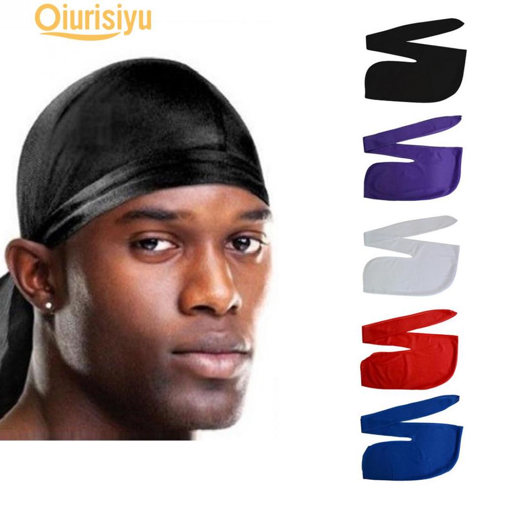 Street Basketball Man Hip-Pop Rap Scarf Elastic Head Warp Long Tail Cap Charm Gift