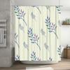 Watercolor plant shower curtain bathroom decor modern design custom made curtains for home improvement Home Garden .co