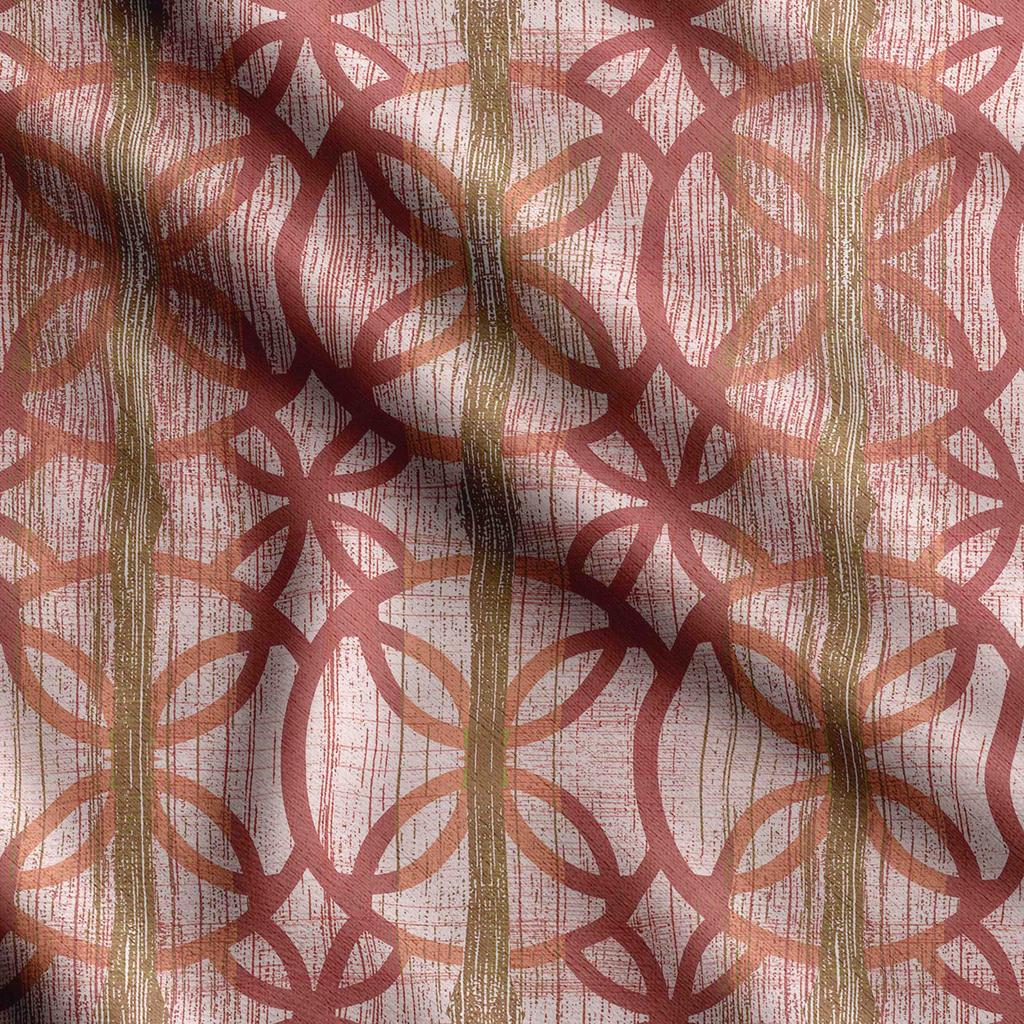 Soimoi Geometrischer Druck, Baumwollbatist, Quiltstoff, verkaufter Massenware 42 Zoll breit, mittelschwerer Baumwollstoff,