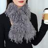 Autumn Winter Soft Plush Fluffy Fur Scarf Thicken Warm Neck Covers Cold Resistant Cross Neckerchief Neck Warmers