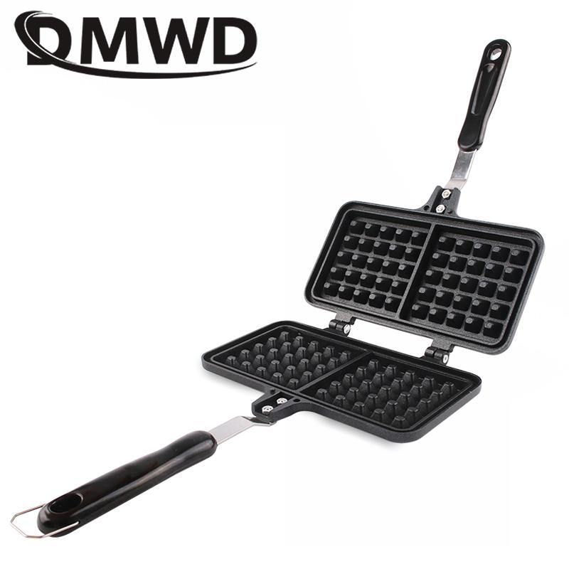 

Вафельница с антипригарным покрытием, кухонная форма для вафель, антипригарная пресс-плита, газовая сковорода для сэндвичей, пузырьковое яйцо, торт, выпечка на завтрак