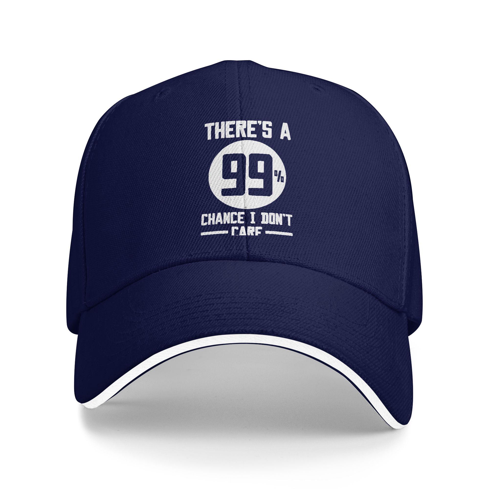 There s a 99 Percent Chance I Don’T Care Casual Baseball Cap Summer  Trucker Hat Wholesale y2k Cool Baseball Caps One Size