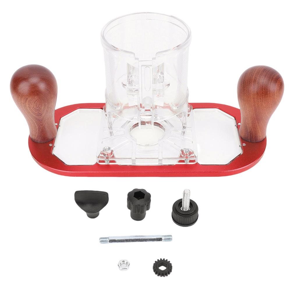 Router Fixed Base Adjustable Depth Aluminum Alloy Trimmer Base for 65mm Trimming Machine Trimming Machine Fixed Base