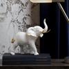 Modern Light Luxury Elephant Ornament - Resin Handicraft for Office, Living Room, or TV Cabinet Decoration