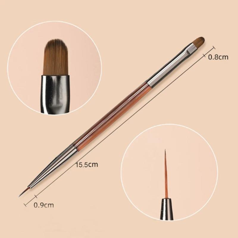 9 Peças Pincel de Unha Liner Caneta de Pintura Manicure Acrílico Pincel de Desenho Para Design de Arte de Unha Unhas de Gel UV Ponta Exibição Ferramenta DIY